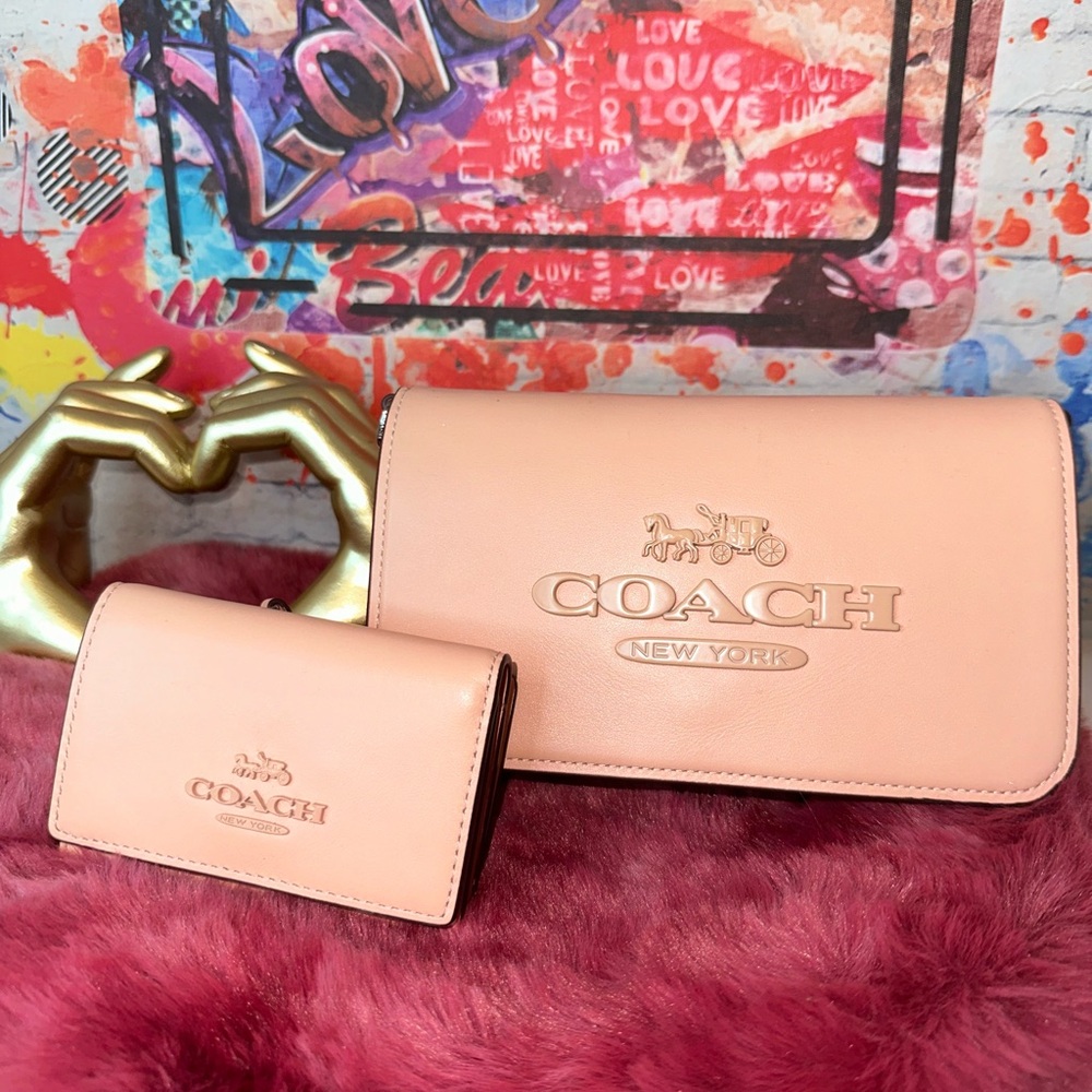 Coach Blush Pink Women's Wallet Set